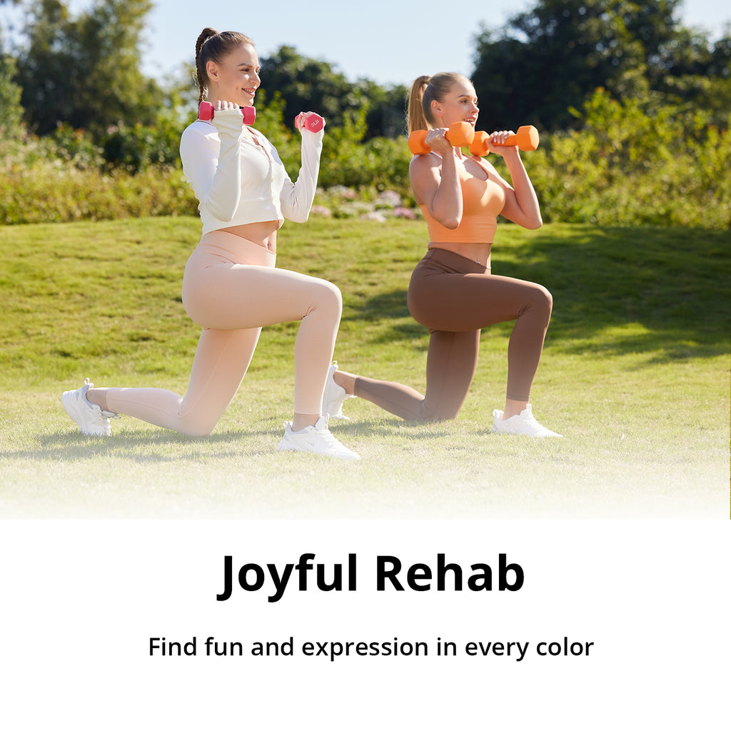 Portzon Weights Dumbbells 10 Colors Options Compatible with Set of 2 Neoprene Dumbbells Set,1-15 LB, Anti-Slip, Anti-roll, Hex Shape